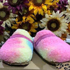 #207 💥Vintage Havana WOOL slides/clog cotton candy color W. Sz8 firm 15